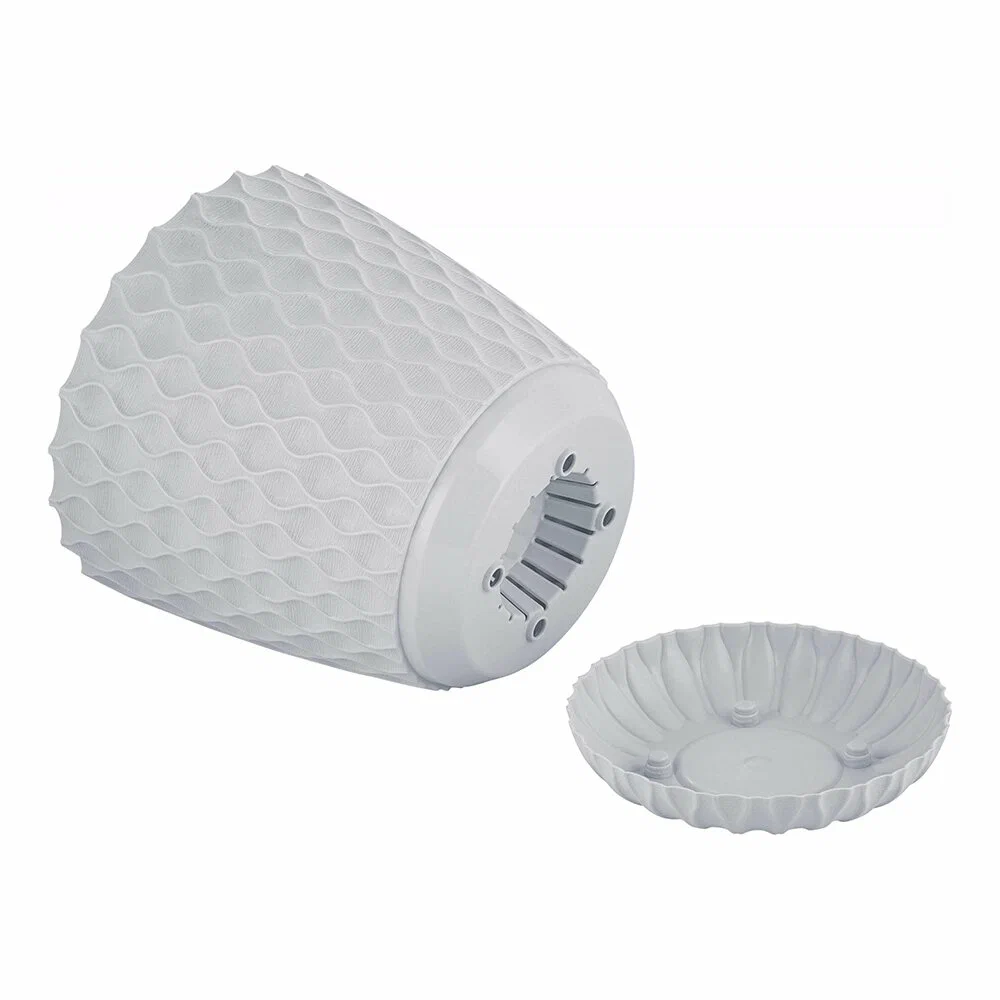 Горшок для цветов с фиксируемым поддоном InGreen коллекция Wave Утренний туман 4,7л