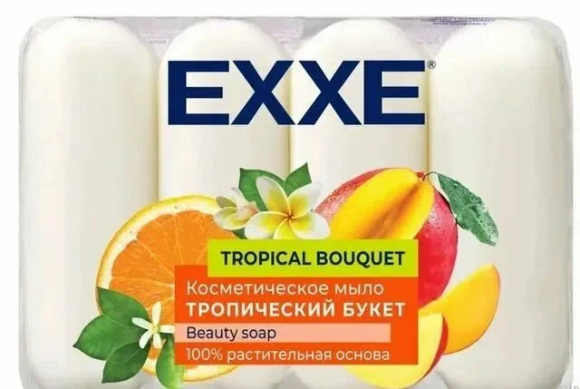 Косметическое мыло EXXE Тропический букет 4*70 г