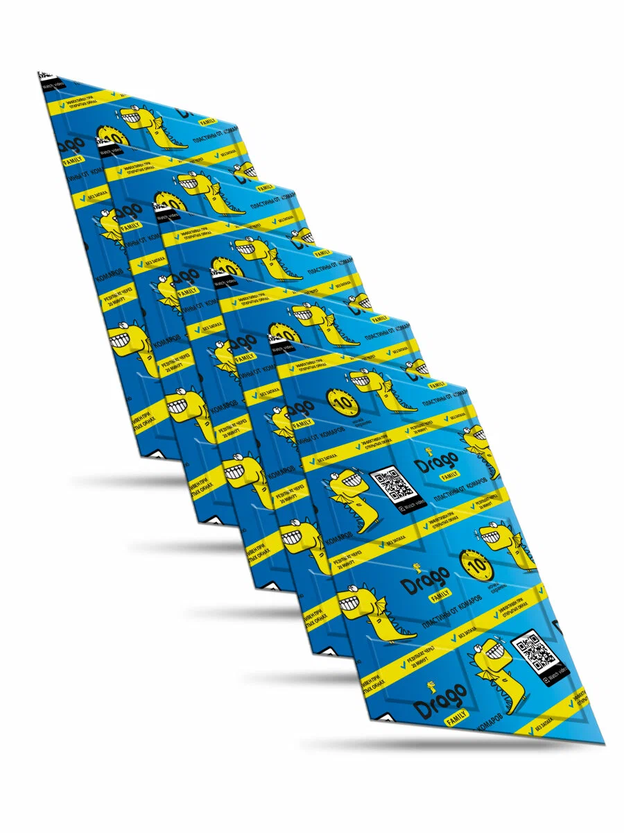 Средство инсектицидное Grass Drago Пластины от комаров 10 шт