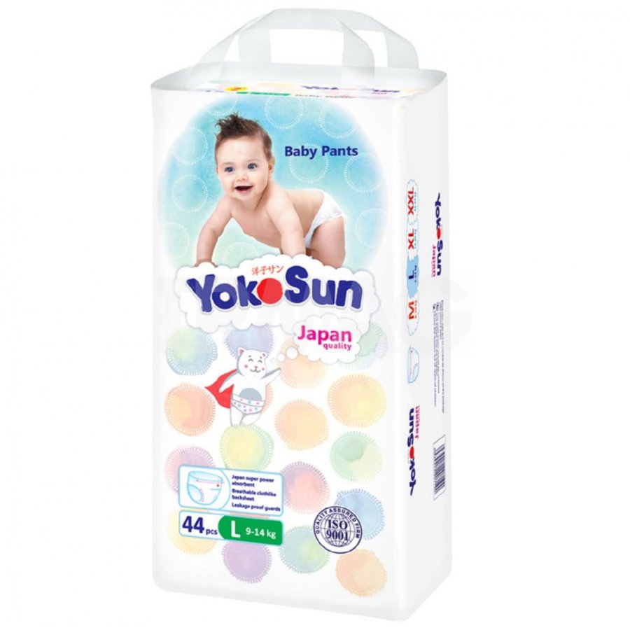 Подгузники-трусики YokoSun improved #1 (L) 9-14 кг (44 шт)