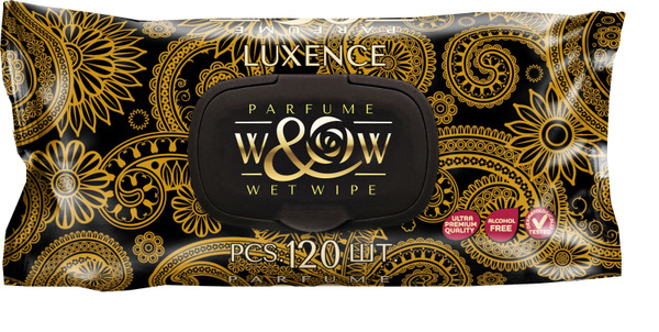Влажные салфетки W&W Luxence парфюмированные 120 шт