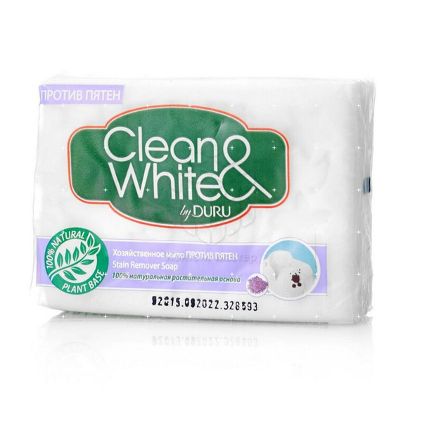 Хозяйственное мыло DURU CLEAN&WHITE Против пятен э/пак 4*120 г