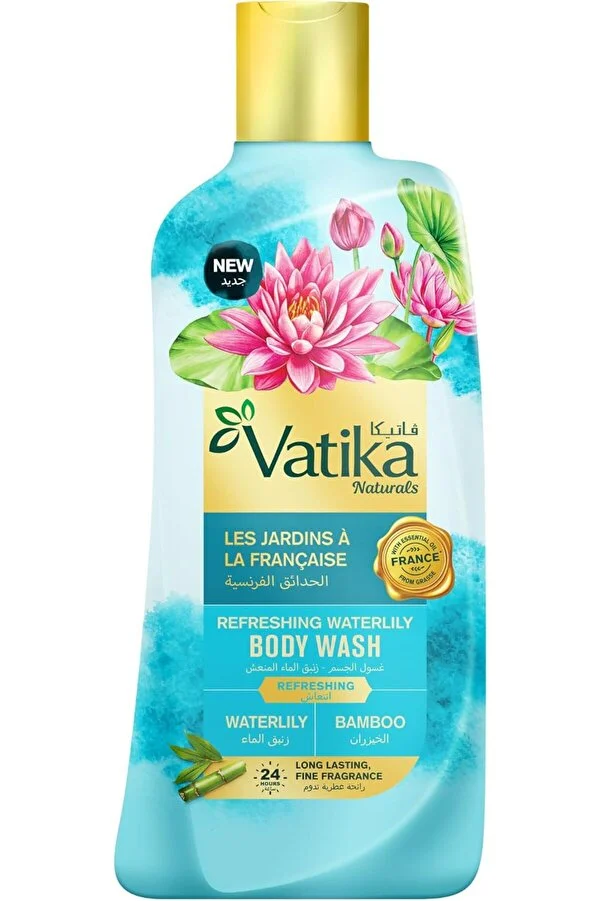 Гель для душа VATIKA с экстрактом корня водяной лилии, листьев бамбука 500мл.