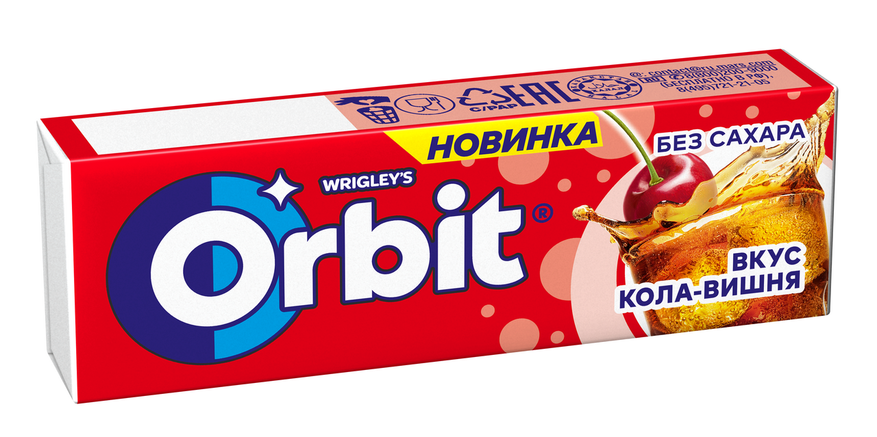 Жевательная резинка Orbit. Кола-вишня