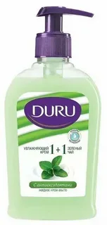 Жидкое крем-мыло DURU 1+1 300ML. Зеленый чай