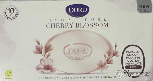 Косметическое мыло DURU 150г. CRYSTAL Hydro Pure Cherry Blossom