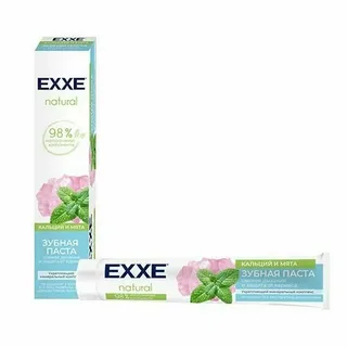 Зубная паста EXXE Natural "Кальций и мята" 75 гр
