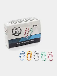 Скрепки 28мм. 100шт. КОНСУЛ 0414