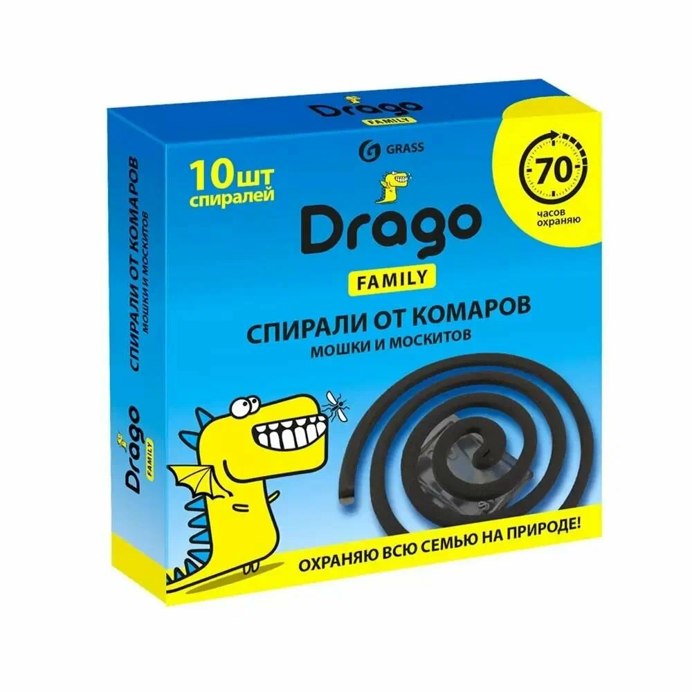 Средство инсектицидное Grass Drago Спираль от комаров