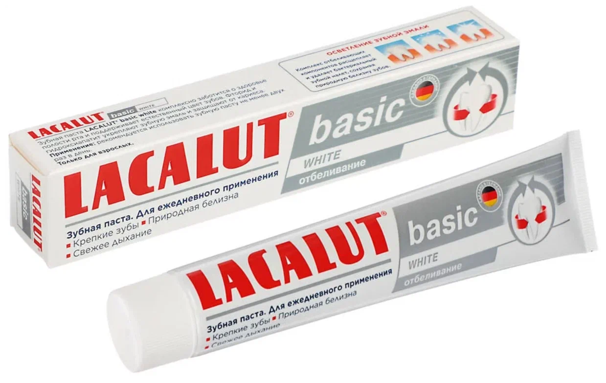Зубная паста Lacalut Basic White (75 г)