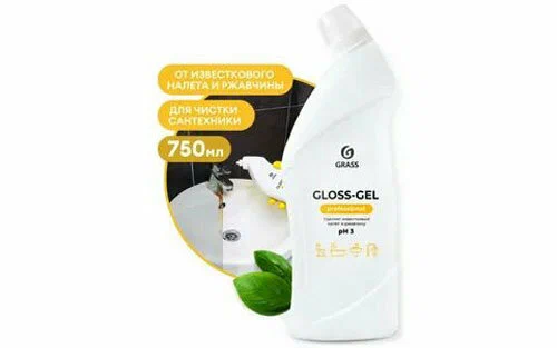 Чистящее средство GRASS PROFESSIONAL Gloss, для туалетов и ванных комнат, 750 мл 125568