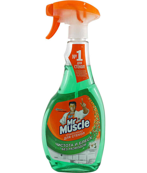 Средство для мытья стекол Mr. Muscule Профессионал, с нашатырным спиртом, 500 мл