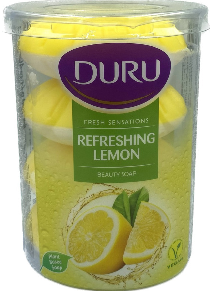 Мыло туалетное Duru 4х100 г. Fresh Sensations "LEMON"