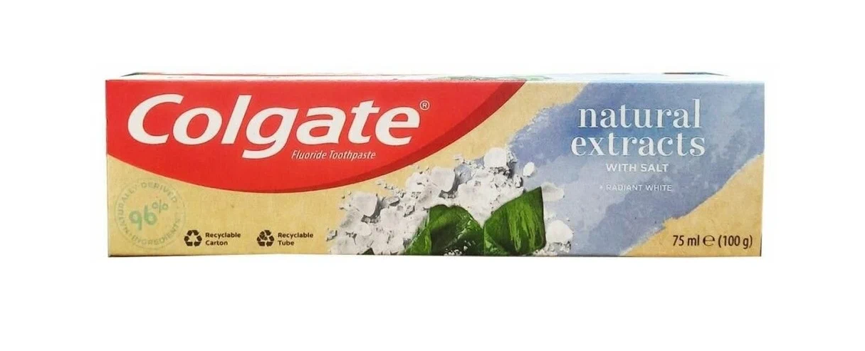 Зубная паста Colgate Натуральные экстракты с солью и морскими водорослями 75 мл