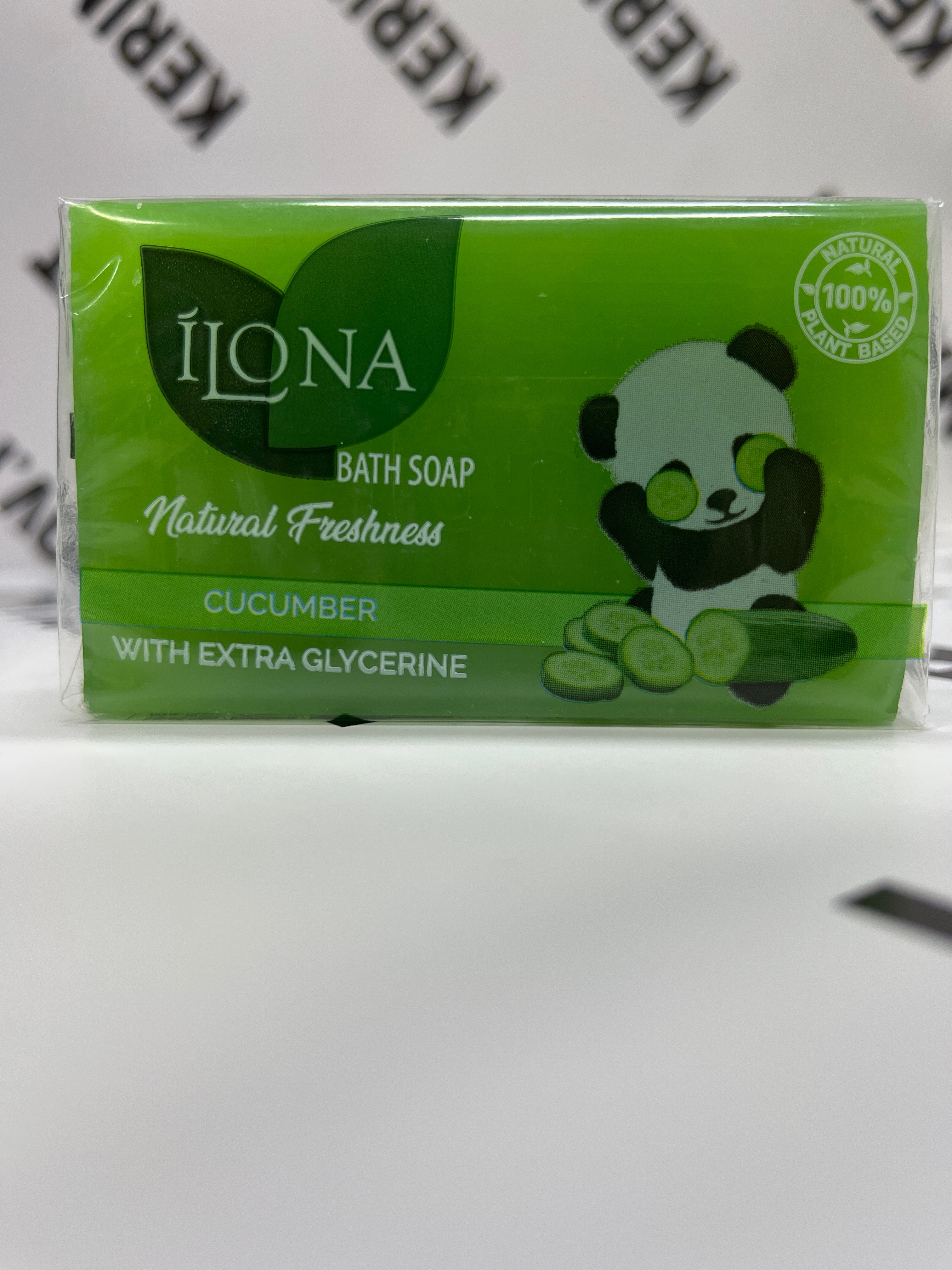 Мыло туалетное ILONA 140г. Natural freshress, cucumber, штучное.