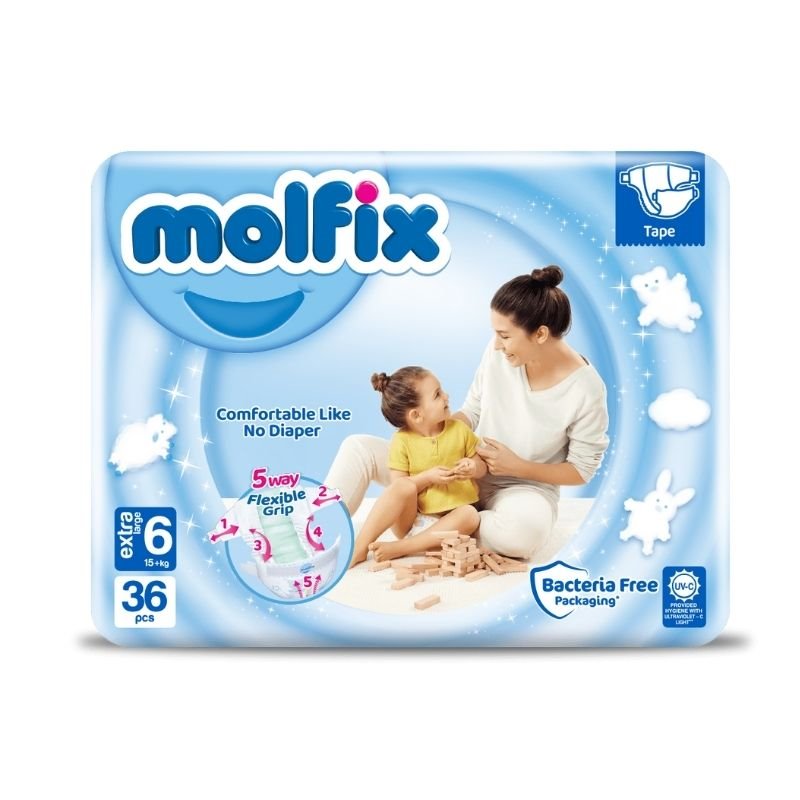 Подгузники "MOLFIX" 6 (15+ кг), 36 шт