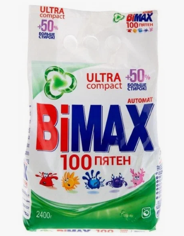 Стиральный порошок BiMax Автомат 100 пятен Двойной эффект (4 кг)