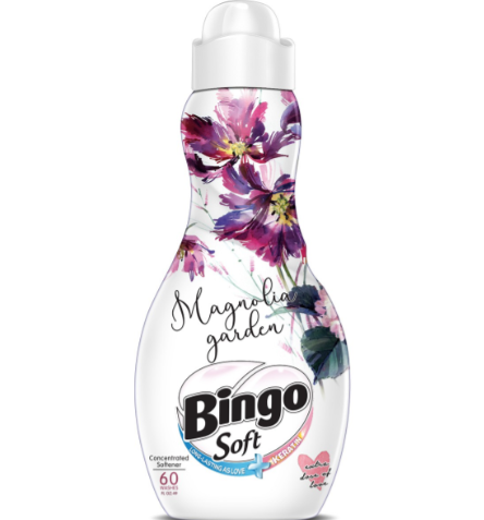 Кондиционер для белья Bingo "MAGNOLIA GARDEN Soft", с ароматом магнолии, 1440 мл