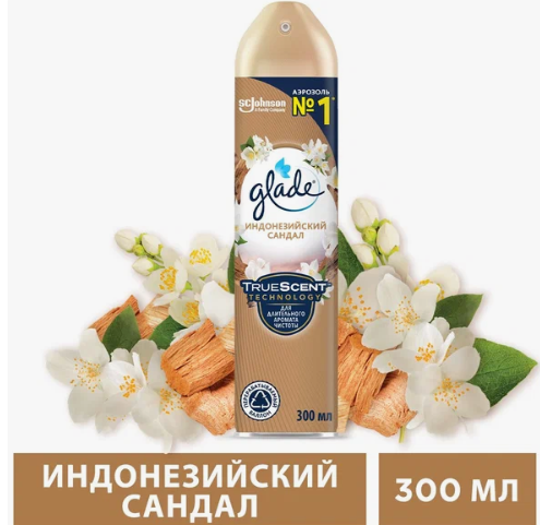 Освежитель воздуха Glade Индонезийский сандал 300мл