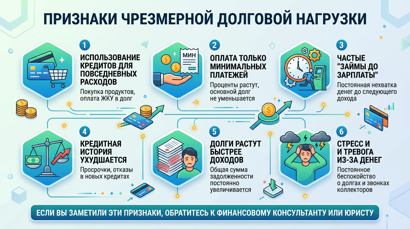 Признаки Чрезмерной Долговой Нагрузки