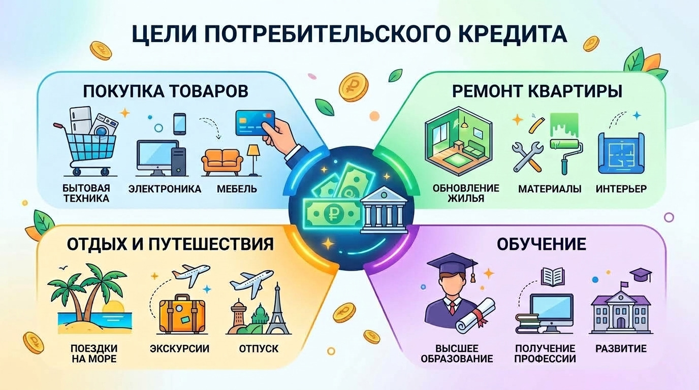 цели получения займа