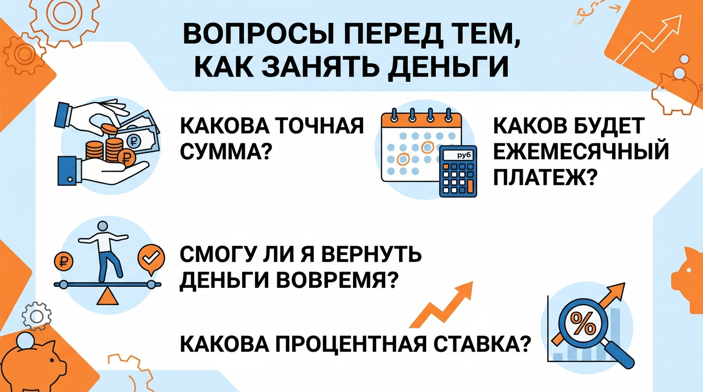 Вопросы перед займом