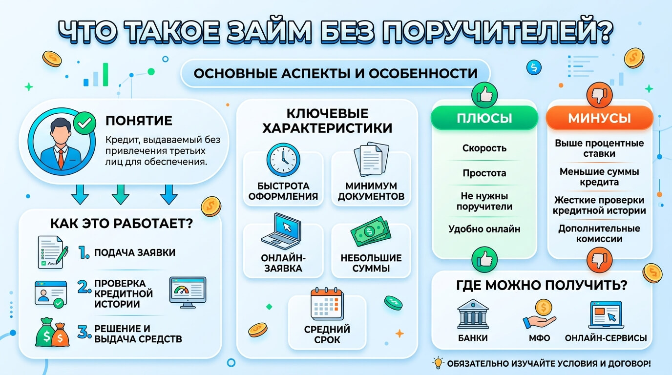 Что Такое Займ Без Поручителей