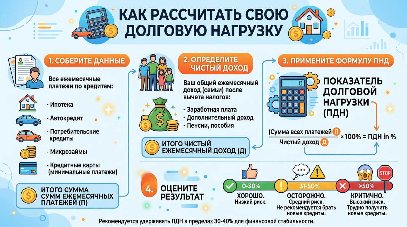 Как Рассчитать Свою Долговую Нагрузку