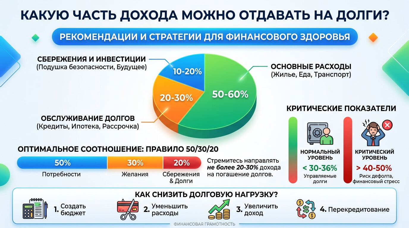 Сколько Дохода Можно Направлять На Погашение Долгов