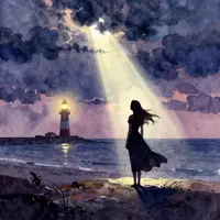 Kesendirian di Pantai