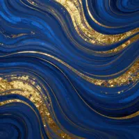 آبی و طلایی