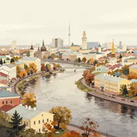 اومسک شہر کا منظر