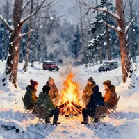 Kış Kamp Ateşi
