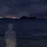 منظره دریایی تاریک