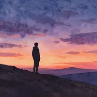 एकांत भोर के परिदृश्य