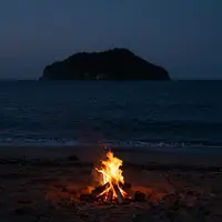 Dusk Island Campfire