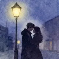 آغوش زیر چراغ خیابان