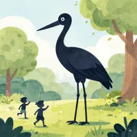 Ilustración de cigüeña