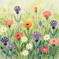 Arte de flores silvestres