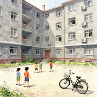 অ্যাপার্টমেন্ট ব্লকের উঠান