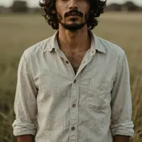 Vintage scény z pole