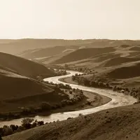 Sepia-Landschaft