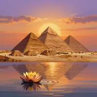 غروب خورشید در مصر