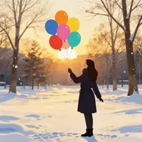 เงาผู้หญิงที่มีความสุข