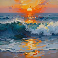 Potężne fale oceanu