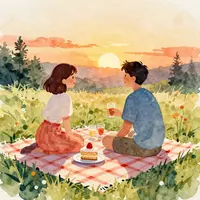 Romantische picknick