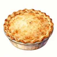 Golden-Brown Pie Art