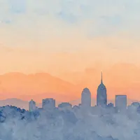 শান্ত শহরের দৃশ্য