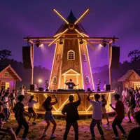 Futuristisches Rap-Konzert