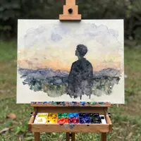 استودیو هنرمند در فضای باز